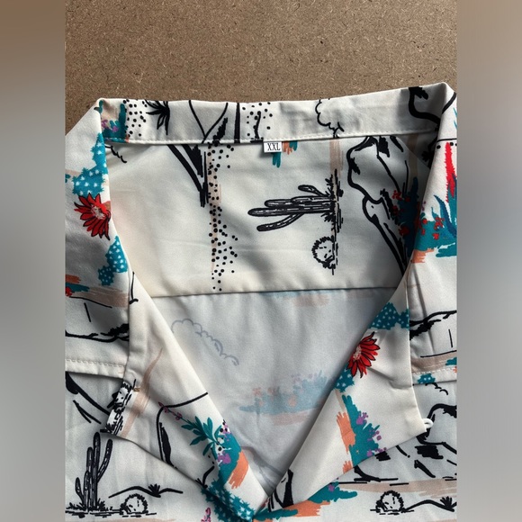 Vacation Style Button-Down Shirt - Picture 2 of 5